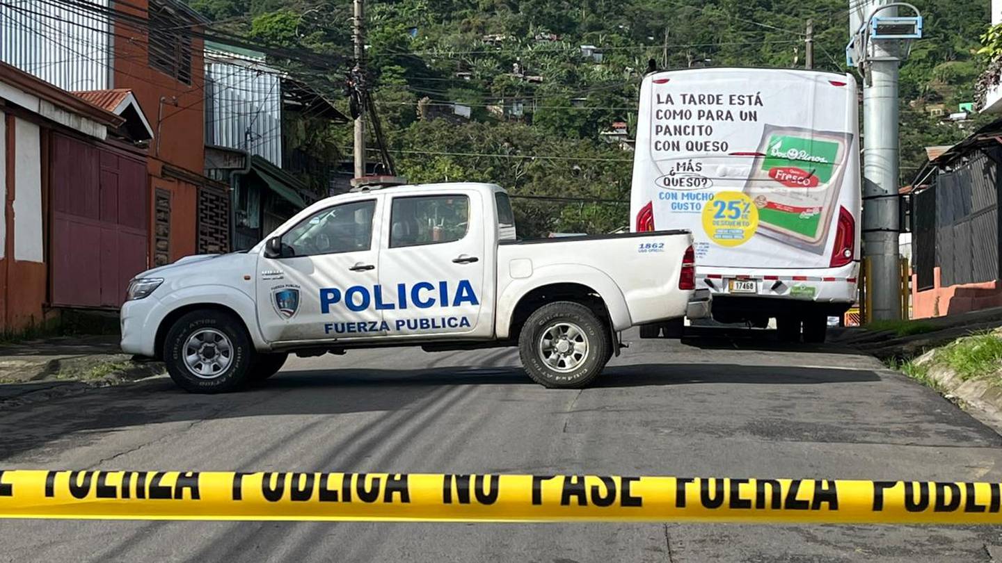 De siete balazos mataron a un hombre en Concepción de Alajuelita, este jueves 4 de julio del 2024. Foto: Alejandra Morales