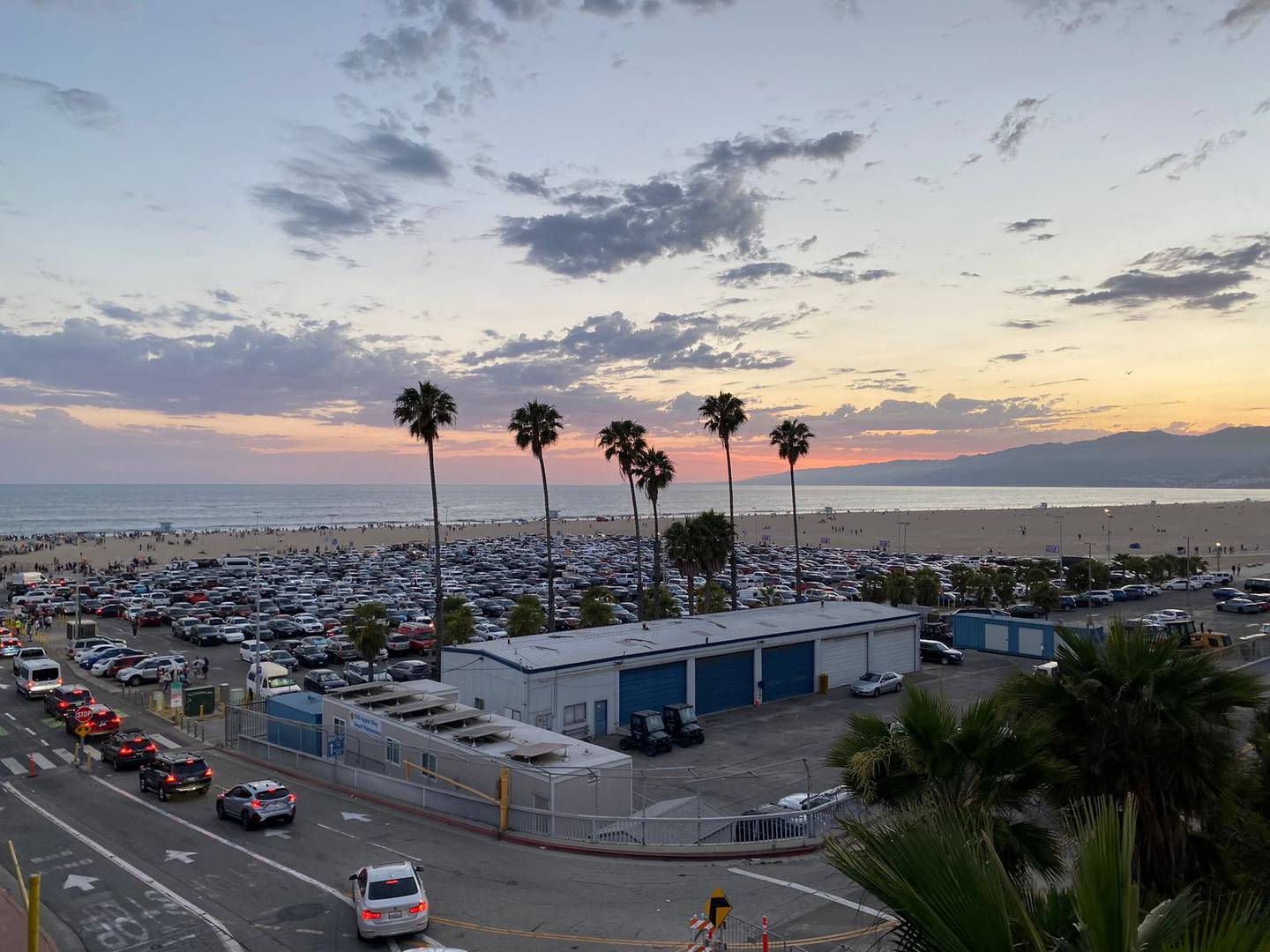 Muelle y playa de Santa Mónica, en Los Ángeles, California, Estados Unidos. Foto: Ricardo Silesky
