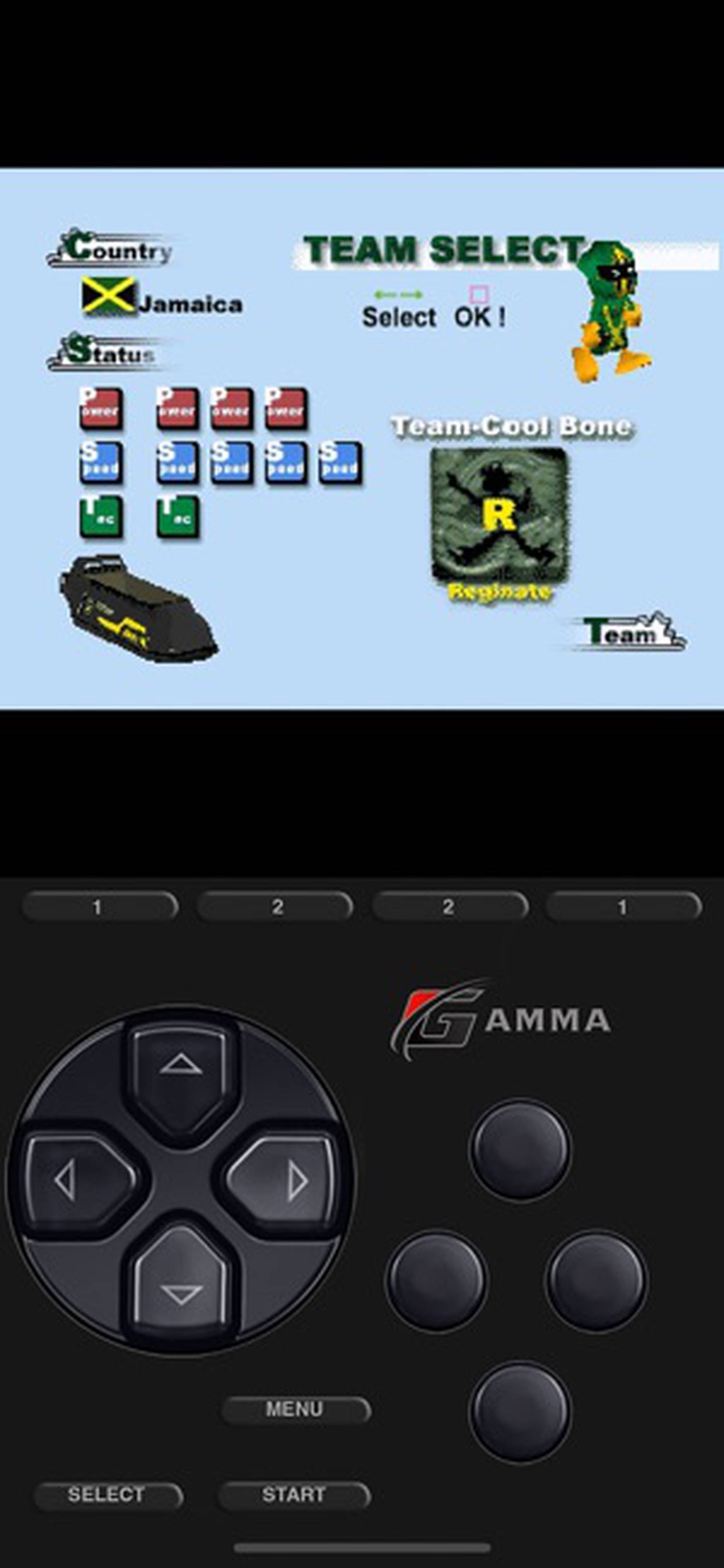 La interfaz de Gamma es muy similar a la del resto de emuladores. Foto: Apple Store.