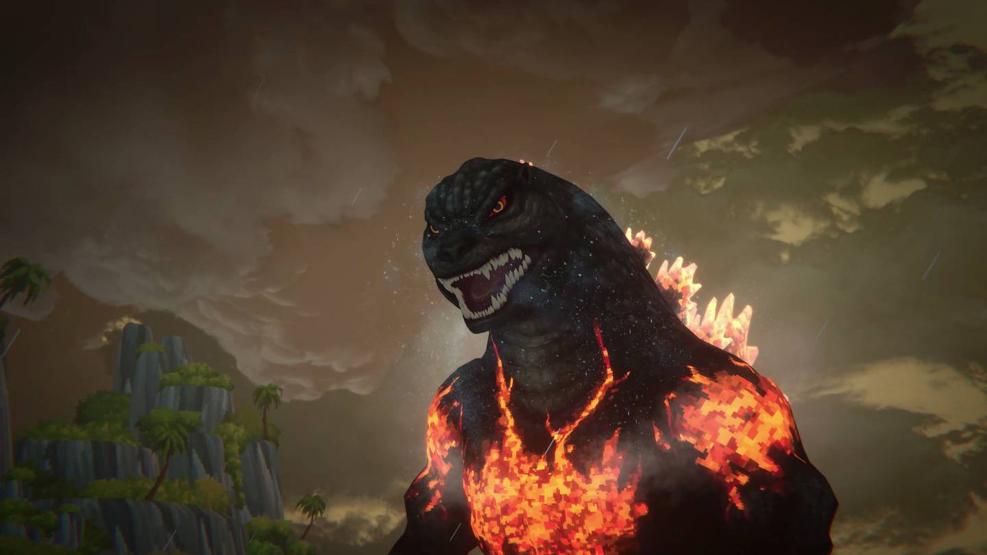 Godzilla, el Rey de los monstruos, llega a la Fosa Azul de Dave The Driver. Foto: Sitio web de PlayStation.