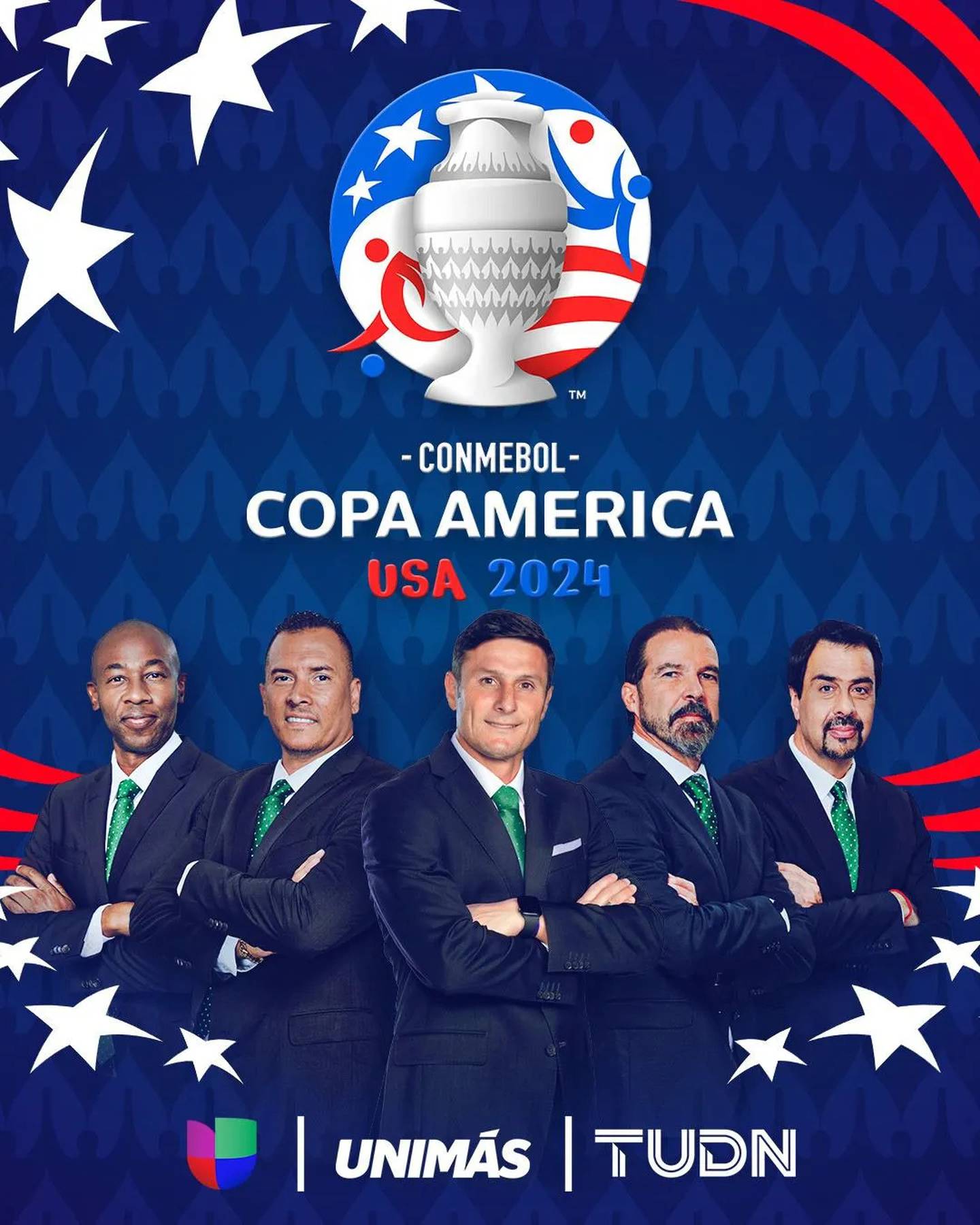 Con esta imagen Univisión presentó a Paulo César Wanchope como comentarista invitado para la Copa América. Foto: TelevisaUnivisión.