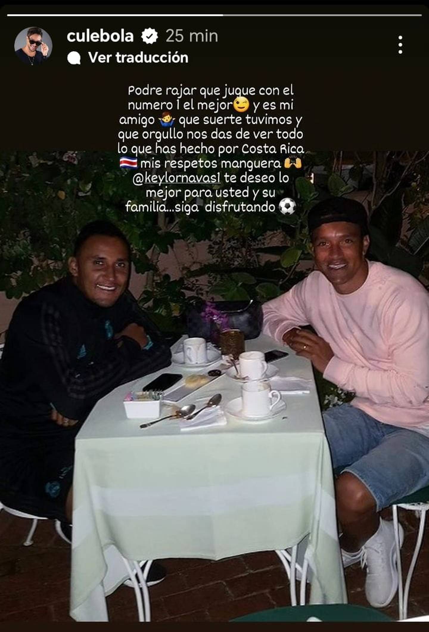 Christian Bolaños dedicó un sentido mensaje a su amigo Keylor Navas tras despedirse de la Selección de Costa Rica.