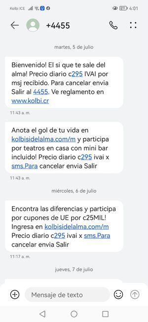 Kolbi mensajes de discount voz