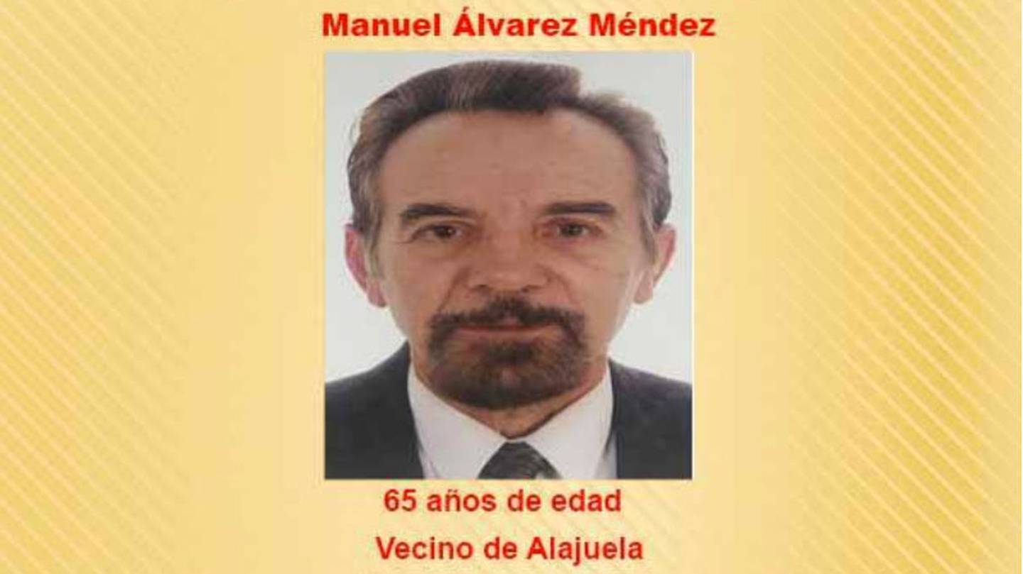 Manuel Álvarez Méndez español que desapareció en Costa Rica al descubrir que le robaban propiedades en Alajuela, él fue asesinado. Foto: OIJ