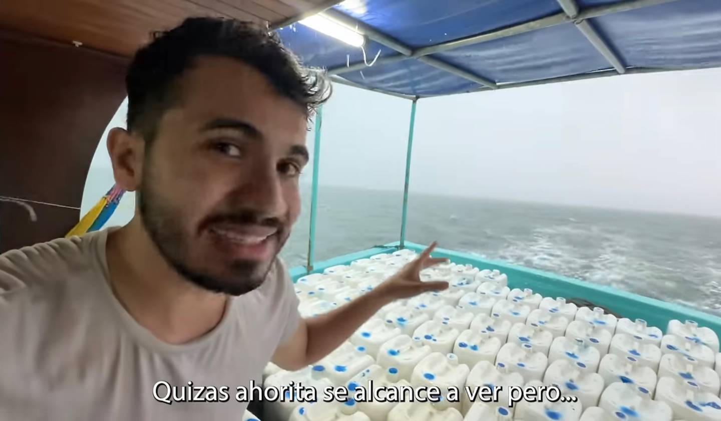 Araya Vlogs siente que casi se muere en altamar en Puntarenas