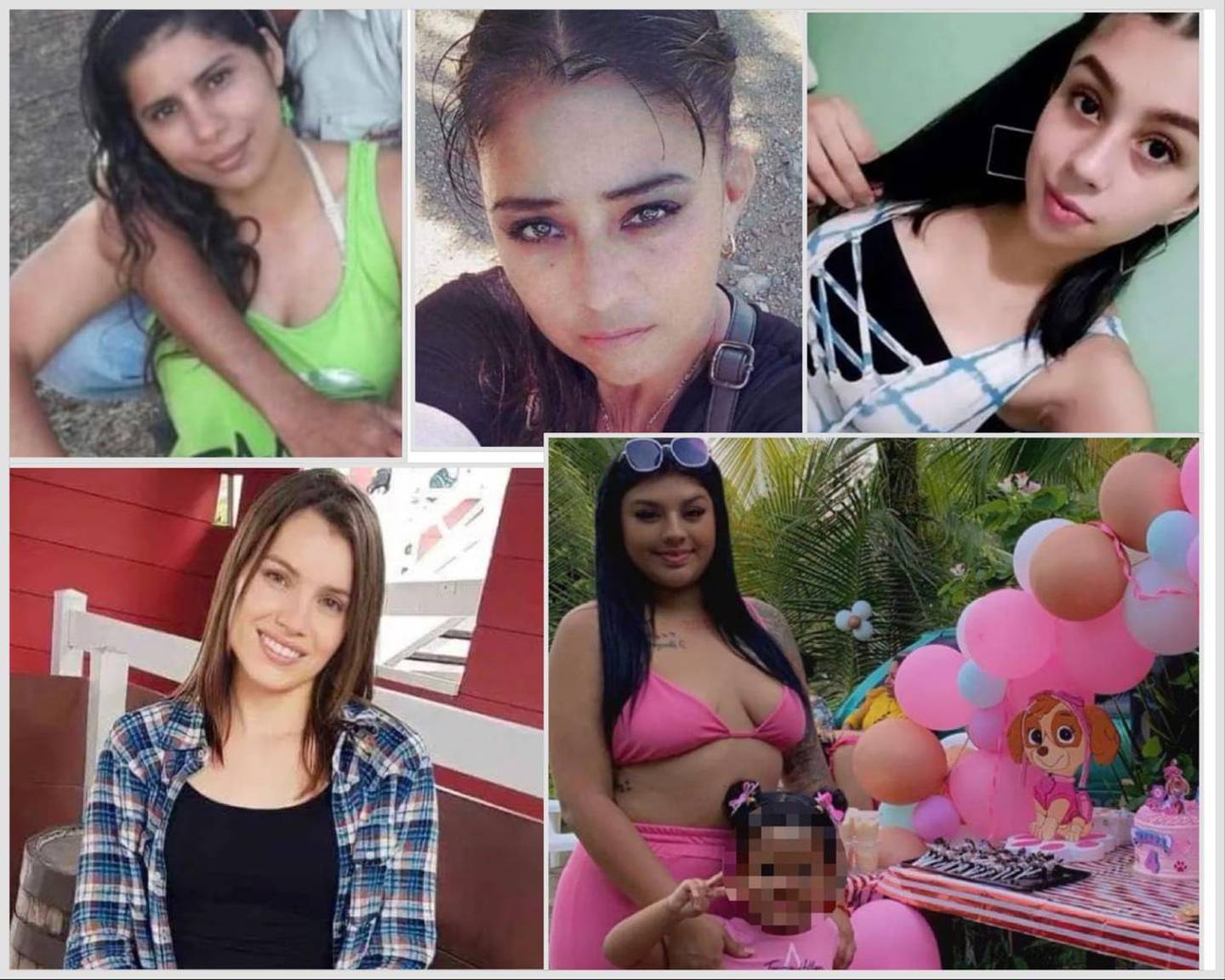 Juliana Diermissen, Emilce Soto, Nadia Peraza, Kimberly Araya, Kristtel Fernández y su hija murieron asesinadas con extrema violencia.