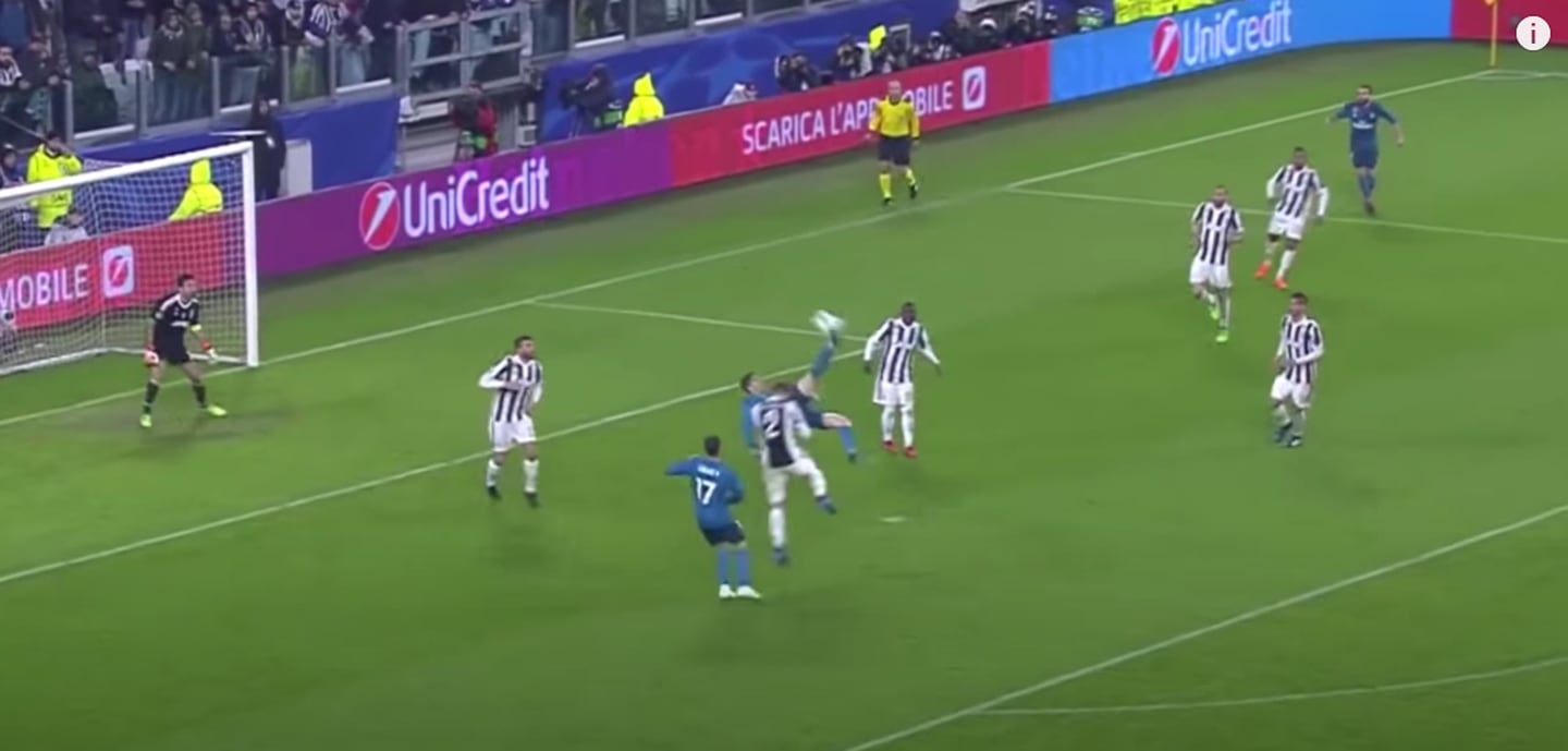 Gol de Cristiano Ronaldo ante Juventus, cuartos de final champions en el 2018